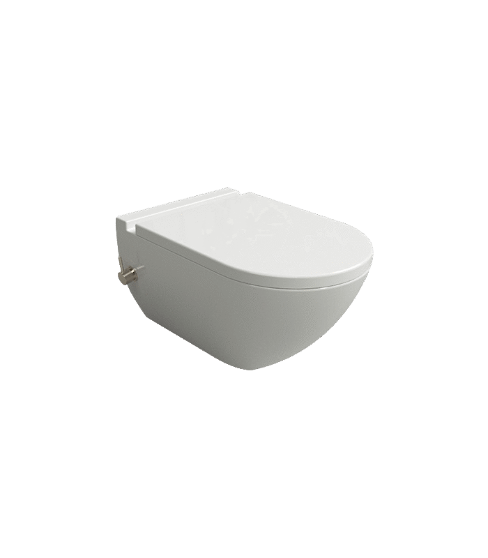 Side angle of Modern Bidet showcasing clean lines and ergonomic shape