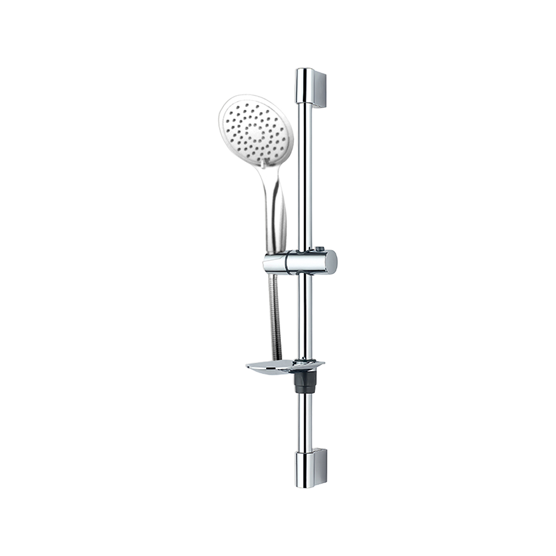 Elite Shower Set with polished chrome finish and adjustable shower head in modern bathroom