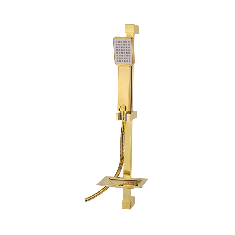 Golden Shower Set with elegant gold finish and adjustable shower head