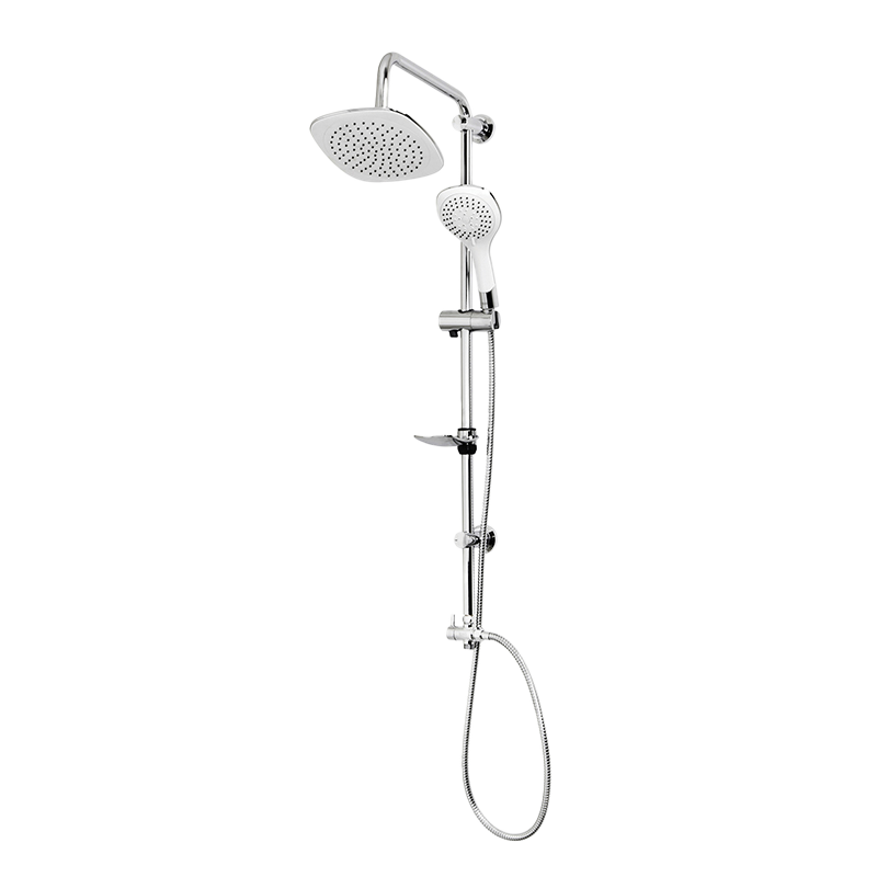 Premium Shower Set polished chrome finish with sleek design and adjustable shower head
