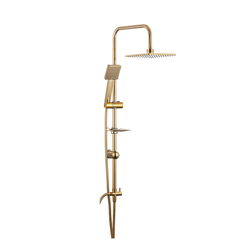 Aqua gold shower set with luxury finish in Syrian home