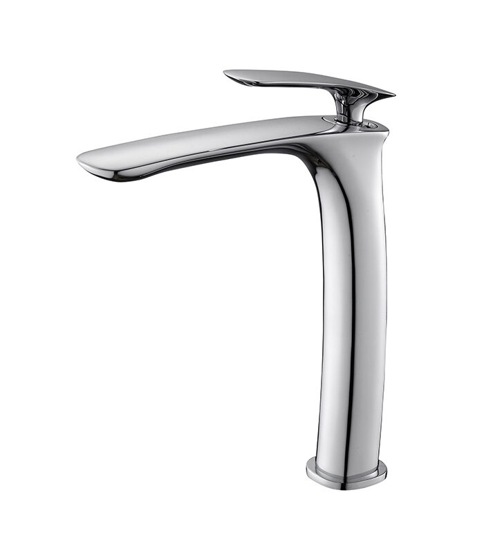 Slim Chrome Water Mixer Tap for Modern Bathroom in Syria