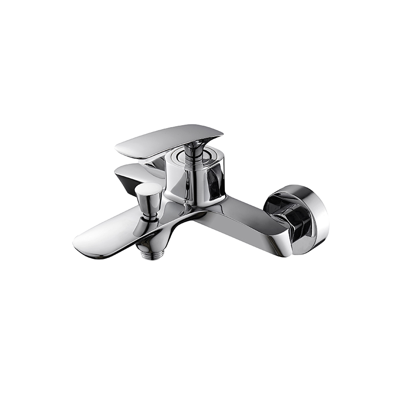 Slim Chrome Mixer – Modern Compact Bathroom Faucet