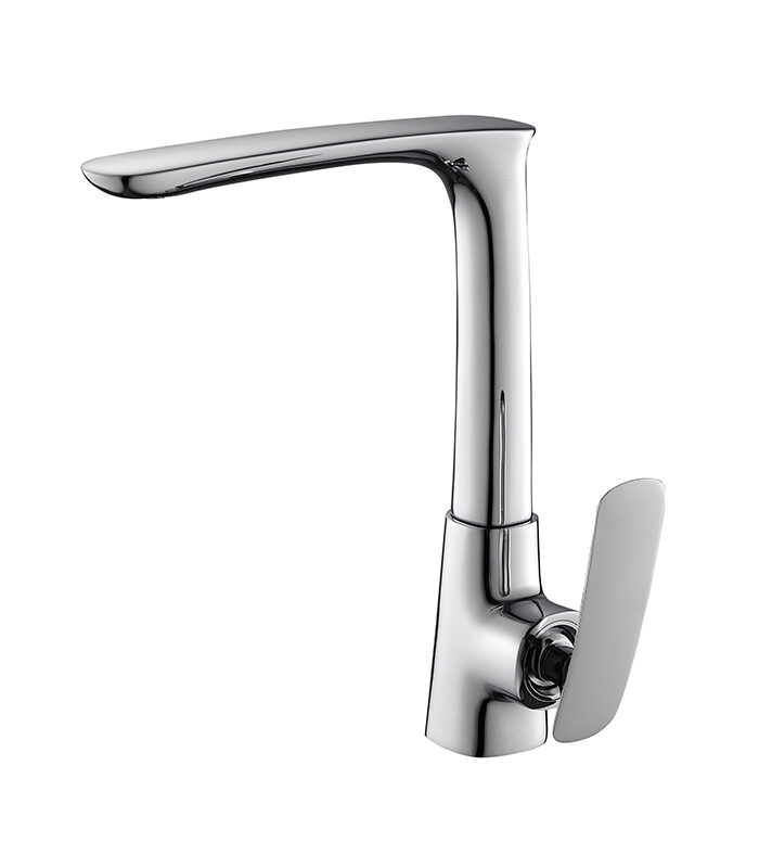 Slimline Chrome Mixer Tap for Bathroom Basin in Syria