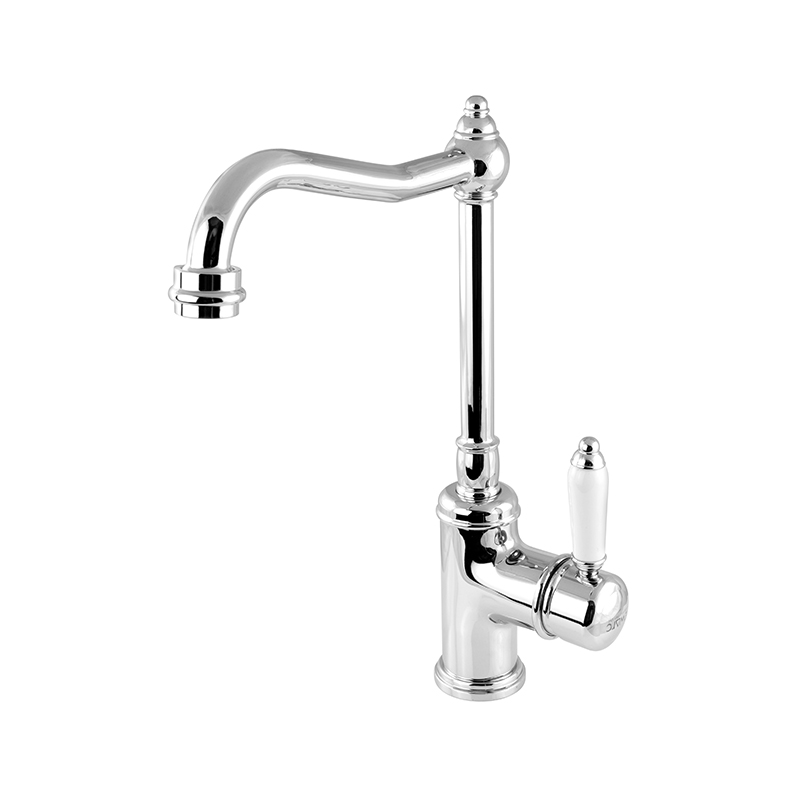 Elite-X chrome mixer installed on luxury white ceramic washbasin in Syria