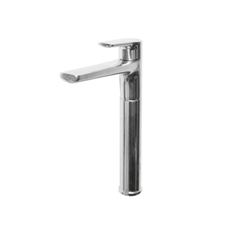 Classic chrome bathroom mixer from New Art series on Syrian washbasin