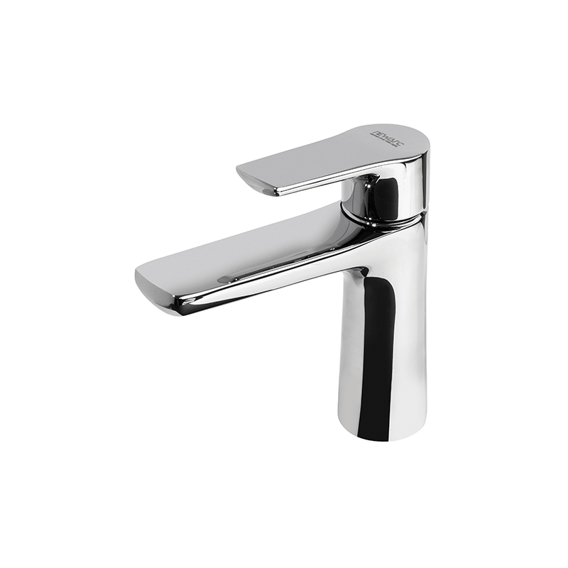 New Art chrome mixer with straight modern design on Syrian sink