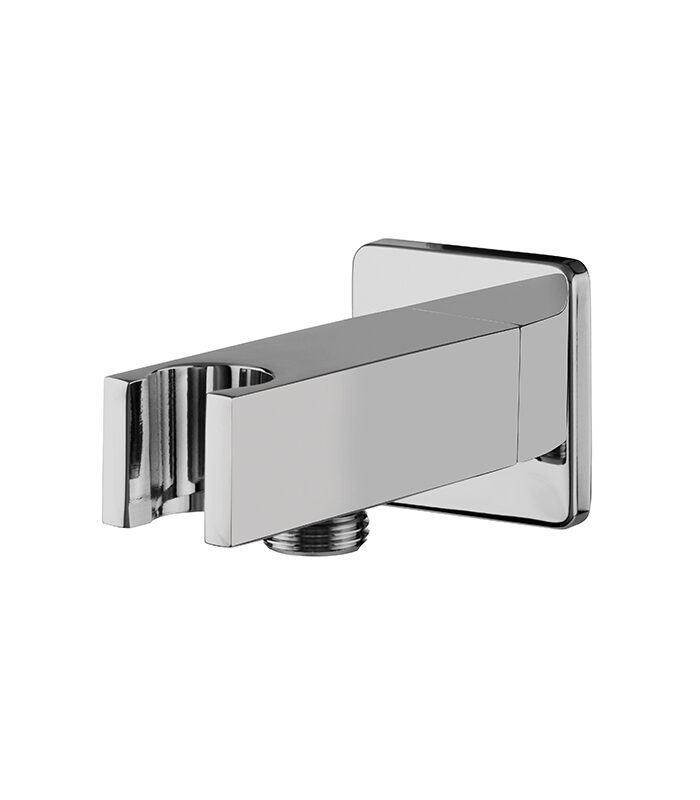 Wall-mounted chrome concealed mixer tap above modern basin in Syria