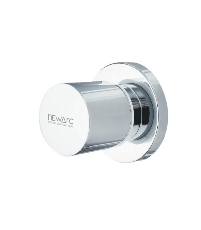 Chrome Concealed Valve with sleek minimalist shower control design