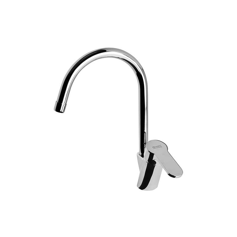 Classic chrome bathroom mixer from Master series on ceramic basin in Syria