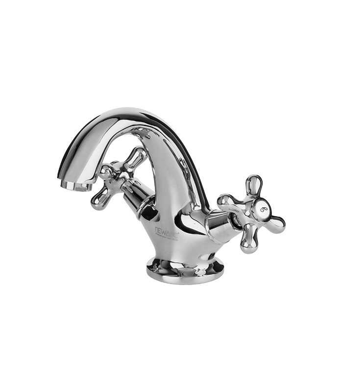 Nostalgic Chrome Cross Handle Faucet for Bathrooms in Syria
