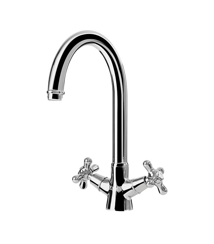 Elegant Nostalgic Chrome Bathroom Mixer in Syria