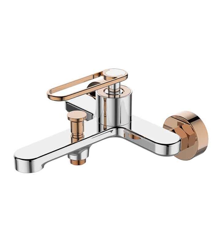 Zeta Chrome & Gold Mixer premium luxury bathroom tap