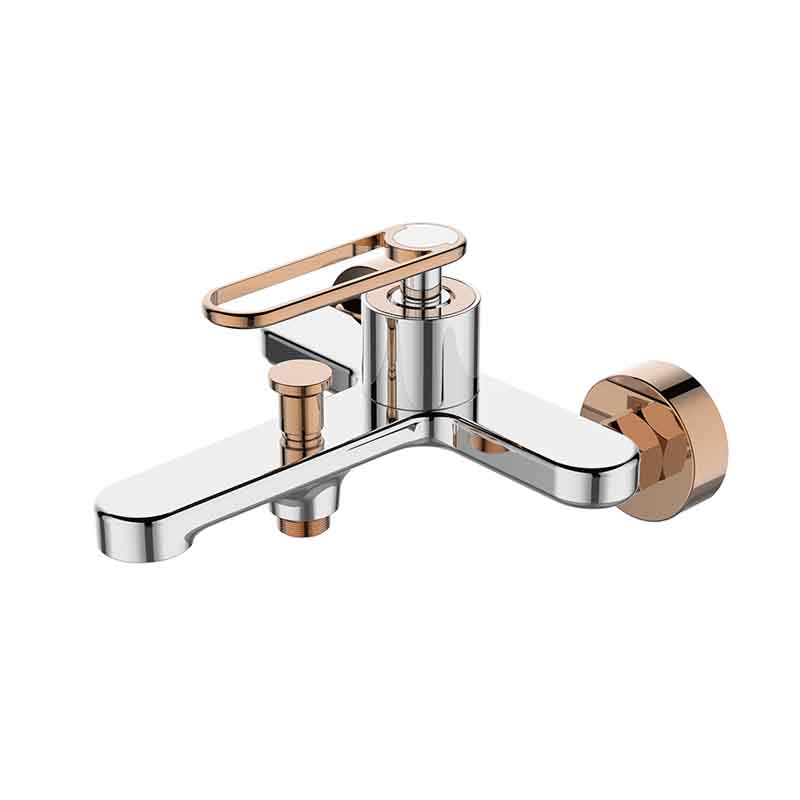 Zeta Chrome & Gold Mixer premium luxury bathroom tap