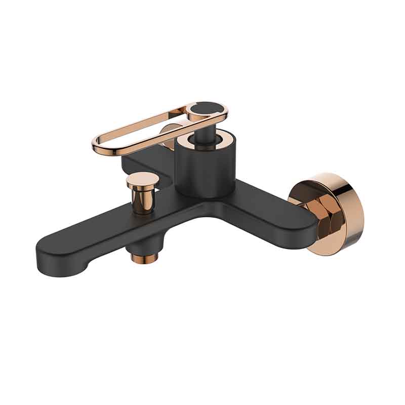 Zeta Matte Black & Gold Mixer premium luxury bathroom tap
