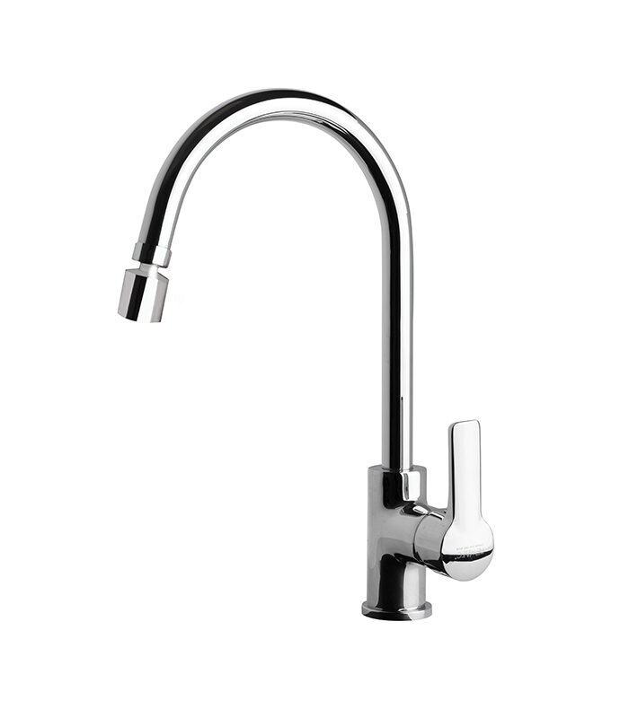Premium streamline chrome bathroom mixer with smooth flow design in Syria