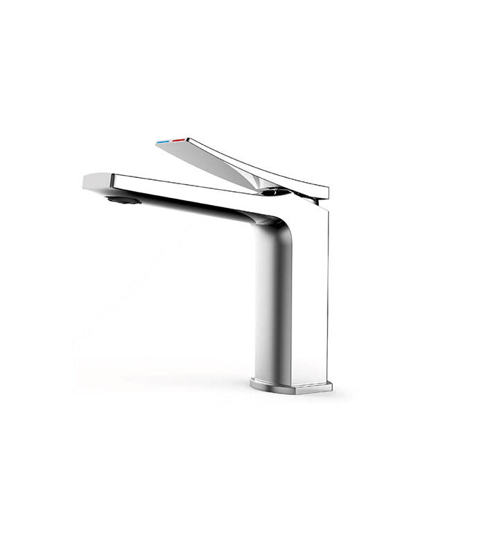 Shiny chrome bathroom mixer from Trend series on a ceramic sink in Syria