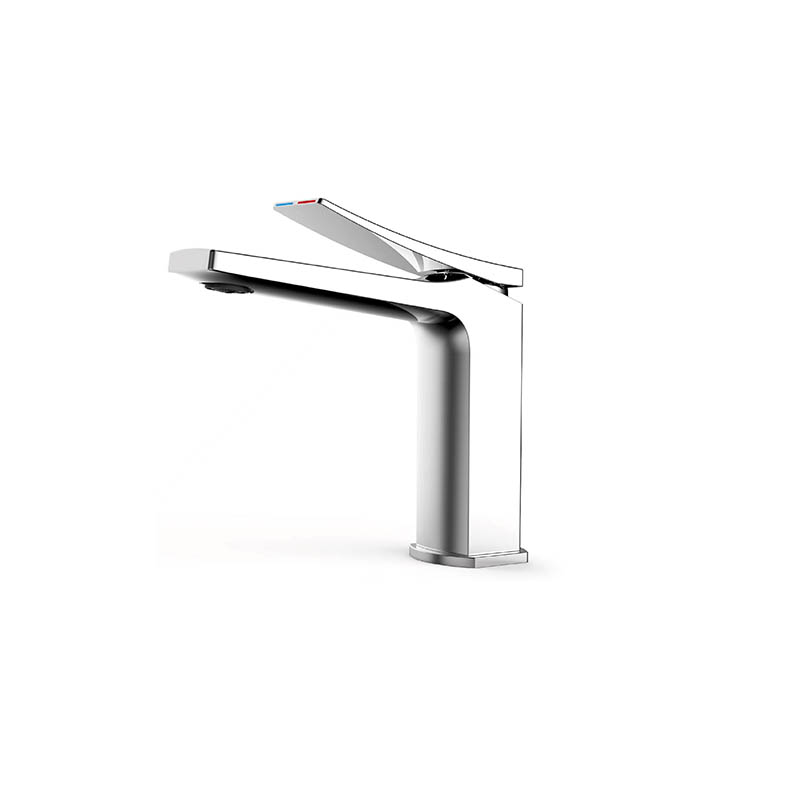 Shiny chrome bathroom mixer from Trend series on a ceramic sink in Syria