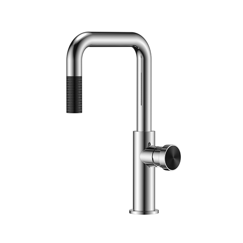 Hexa Milan modern chrome mixer installed in a contemporary Syrian bathroom
