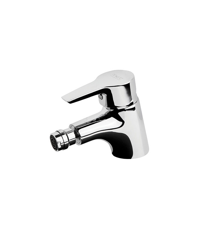 Energy chrome bathroom mixer tap with modern slim design in Syrian home