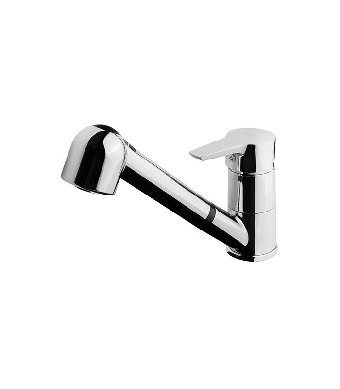 Energy chrome mixer installed on family bathroom washbasin in Syria