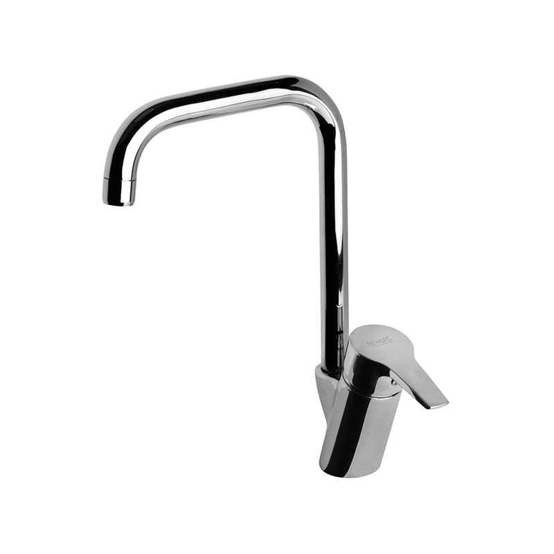 Energy chrome bathroom mixer with efficient flow system installed in Syria