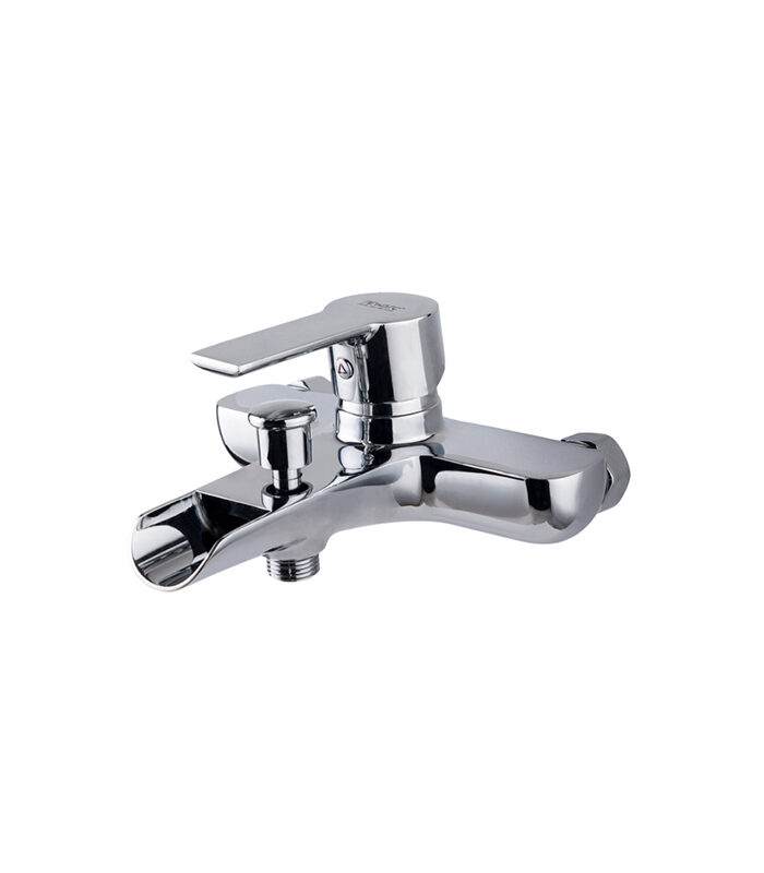 Modern Loft chrome mixer tap installed on ceramic basin in Syria