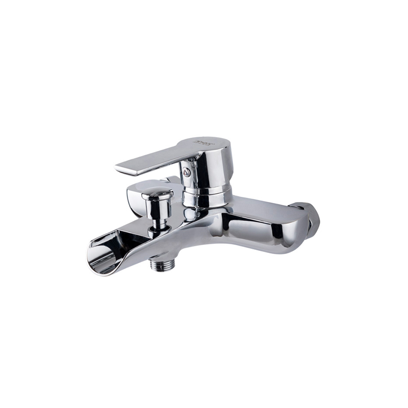Modern Loft chrome mixer tap installed on ceramic basin in Syria