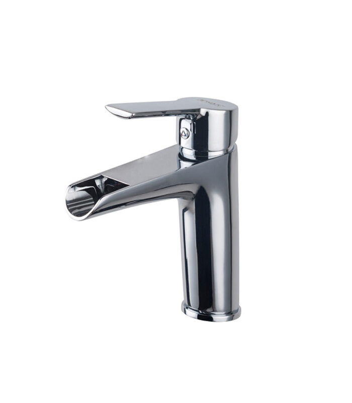 Loft chrome mixer installed in daily-use Syrian bathroom