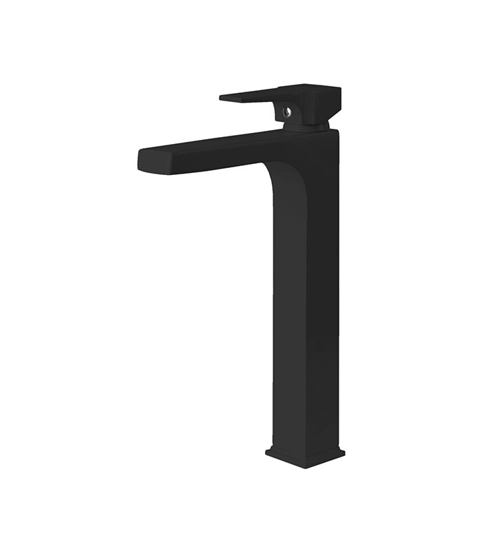 Bold black bathroom mixer tap with matte finish for modern homes in Syria
