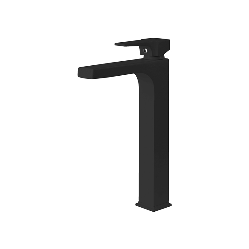 Bold black bathroom mixer tap with matte finish for modern homes in Syria