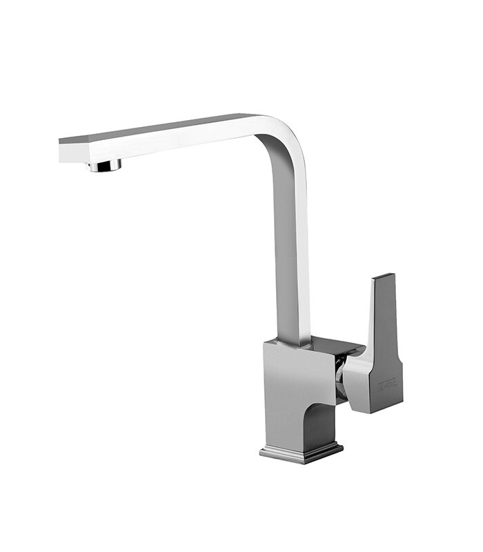Aqua silver mixer tap with chrome finish for bathroom sink in Syria