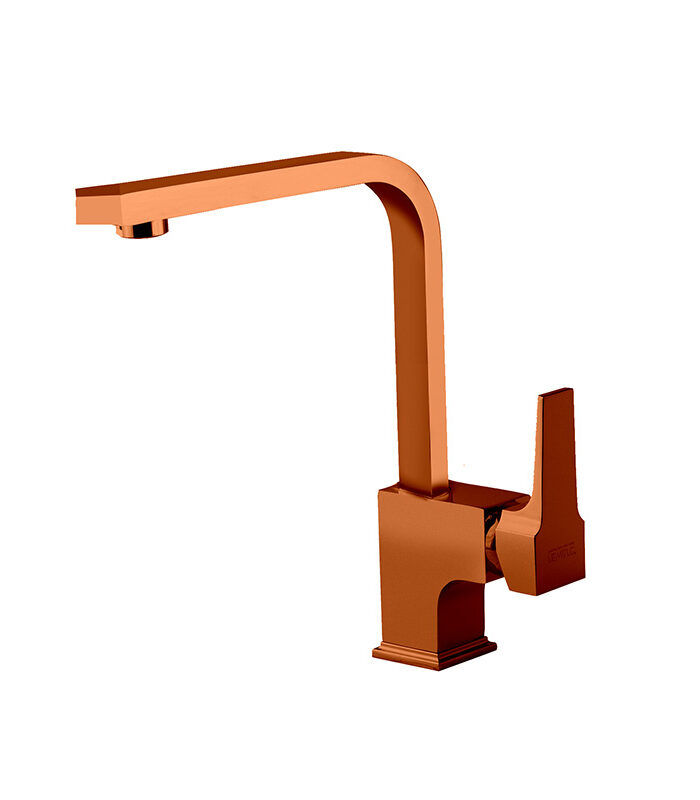 Bronze finish bathroom mixer tap with elegant handle in Syrian home