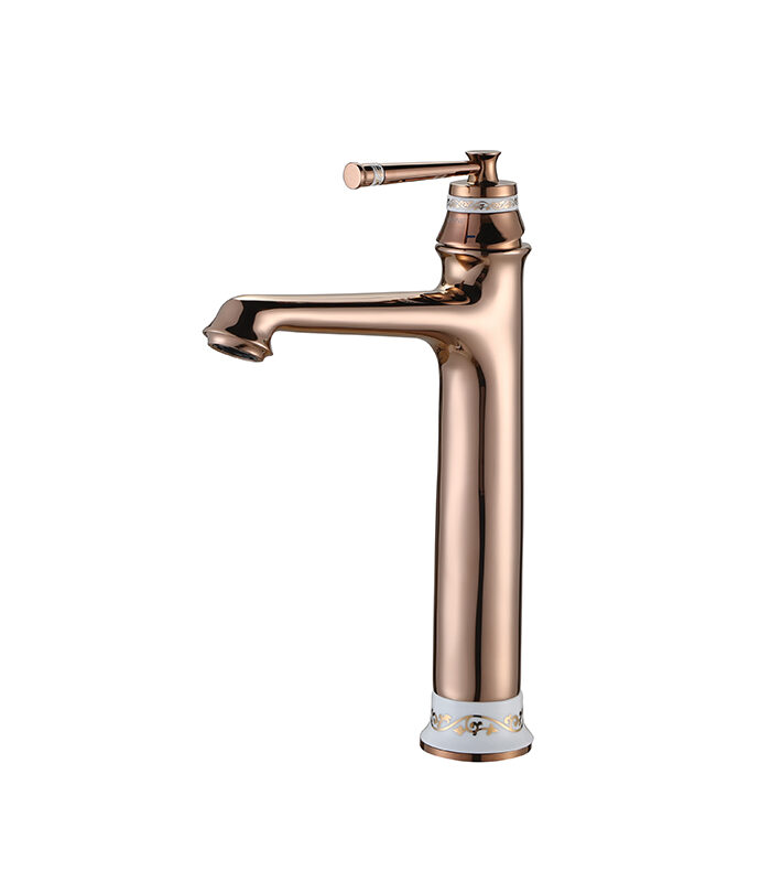 Pera bronze bathroom mixer with vintage look installed in Syrian washroom
