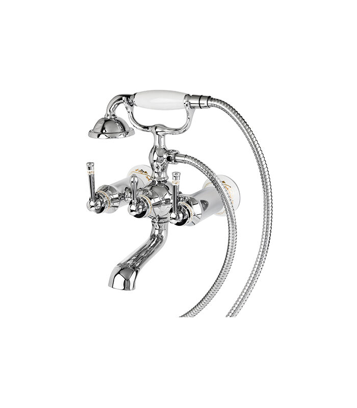 Minimalist Pera chrome mixer installed on white ceramic basin in Syria