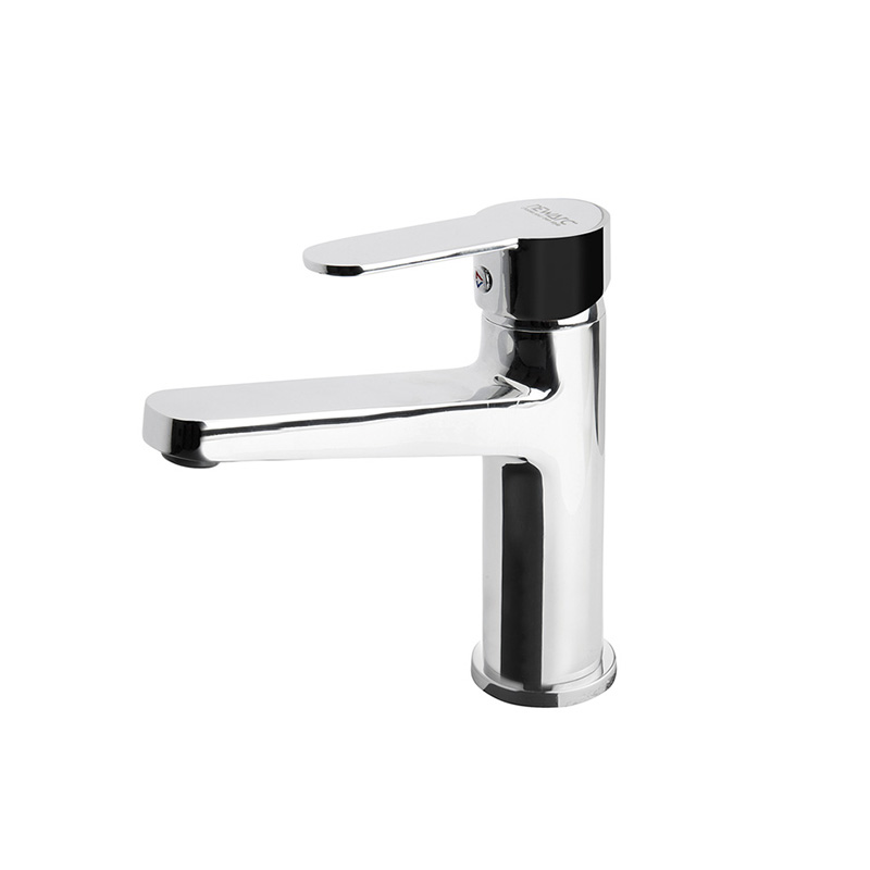 Sleek chrome bathroom mixer from Domino series reflecting natural light in Syria