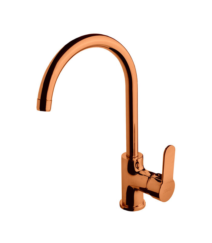 Domino bronze mixer tap installed in a traditional bathroom sink in Syria