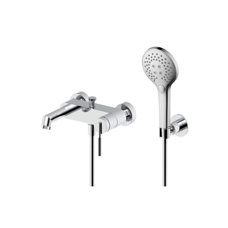 Opera Chrome Mixer with sleek modern design and durable brass body